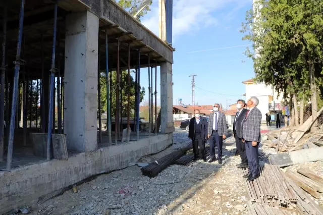 Başkan Güder, Orduzu Gençlik Merkezi inşaatını inceledi Başkan Güder, Orduzu Gençlik Merkezi inşaatını inceledi