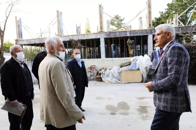 Başkan Güder, Orduzu Gençlik Merkezi inşaatını inceledi Başkan Güder, Orduzu Gençlik Merkezi inşaatını inceledi