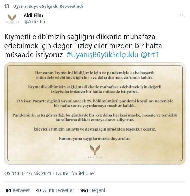 Uyanış Büyük Selçuklu yeni bölümü neden yok, bitti mi, final mi oldu? Uyanış: Büyük Selçuklu 29. yeni bölümü neden yok? Uyanış Büyük Selçuklu yeni bölümü neden yok, bitti mi, final mi oldu? Uyanış: Büyük Selçuklu 29. yeni bölümü neden yok?