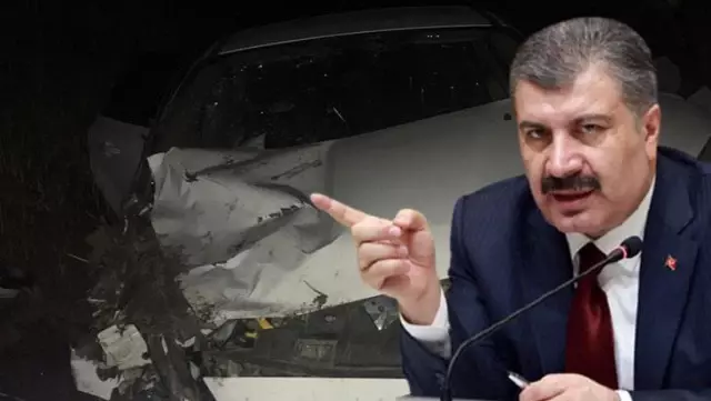 Bakan Koca, sağlık çalışanlarının kaza yaptığı otomobili paylaştı Bakan Koca, sağlık çalışanlarının kaza yaptığı otomobili paylaştı