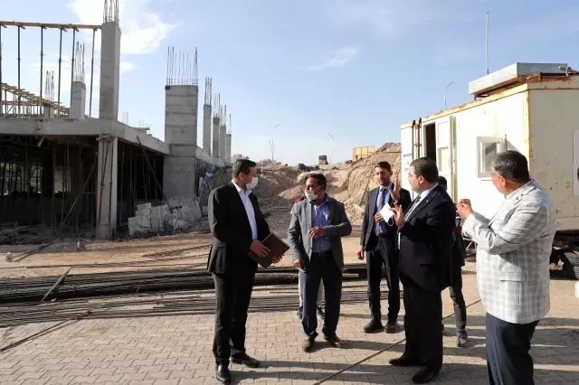 Göbeklitepe Kültürevi inşaatı hızla yükseliyor Göbeklitepe Kültürevi inşaatı hızla yükseliyor