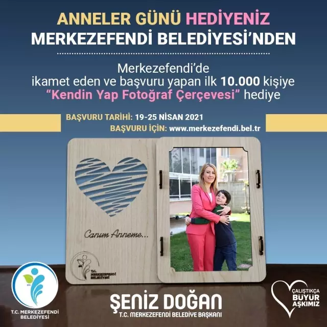 Merkezefendi Belediyesi'nden Anneler Günü hediyesi Merkezefendi Belediyesi'nden Anneler Günü hediyesi
