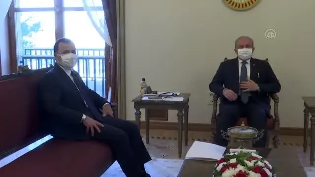 TBMM Başkanı Şentop, Anayasa Mahkemesi Başkanı Arslan'ı kabul etti TBMM Başkanı Şentop, Anayasa Mahkemesi Başkanı Arslan'ı kabul etti