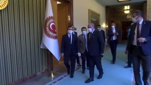 TBMM Başkanı Şentop, Anayasa Mahkemesi Başkanı Arslan'ı kabul etti TBMM Başkanı Şentop, Anayasa Mahkemesi Başkanı Arslan'ı kabul etti