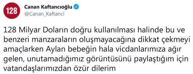 Tepkilerin odağındaki Canan Kaftancıoğlu, Aylan bebek paylaşımından ötürü özür diledi