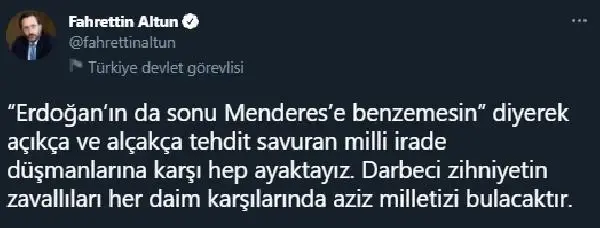 Altun: Özlediğiniz o günleri çok beklersiniz Altun: Özlediğiniz o günleri çok beklersiniz