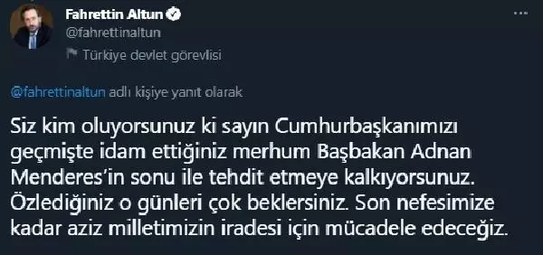 Altun: Özlediğiniz o günleri çok beklersiniz Altun: Özlediğiniz o günleri çok beklersiniz