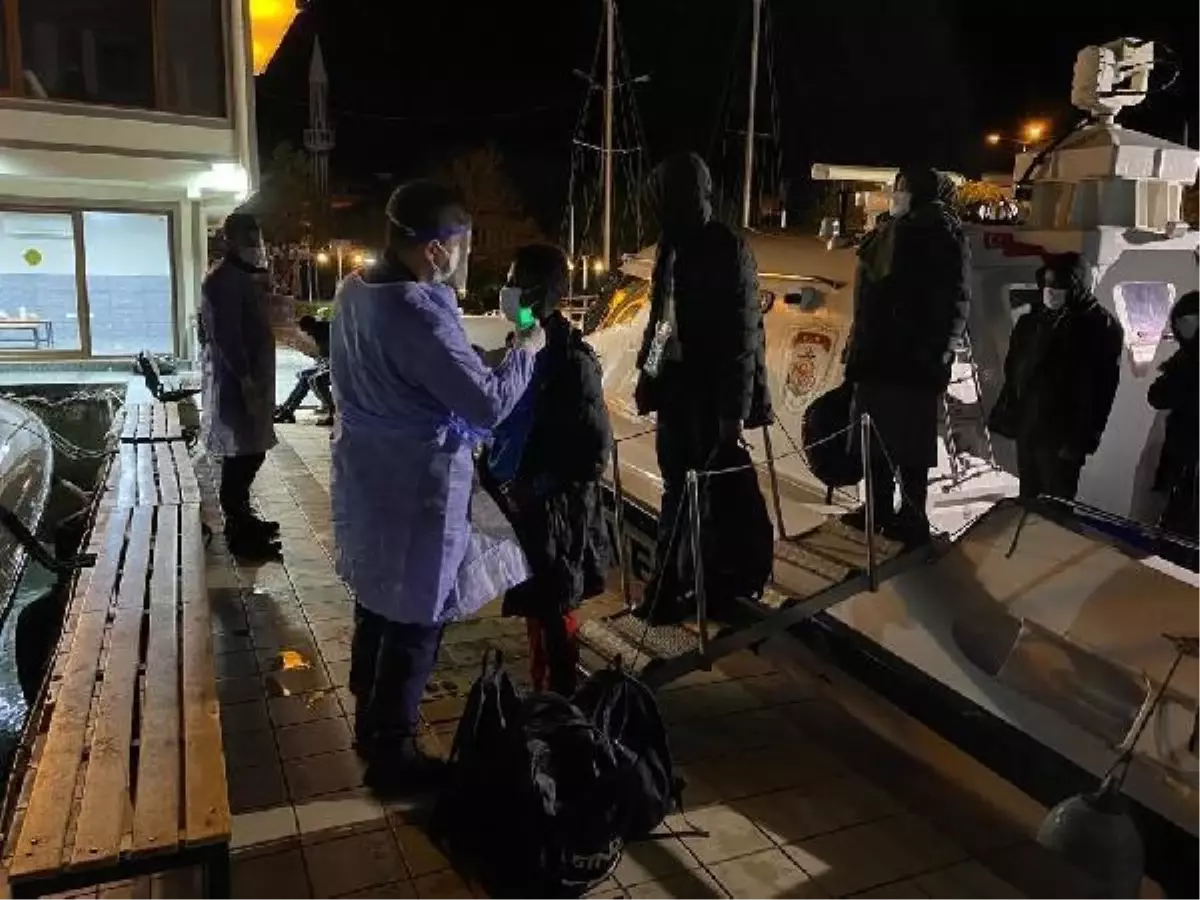 Ayvacık açıklarında, 101 kaçak göçmen kurtarıldı