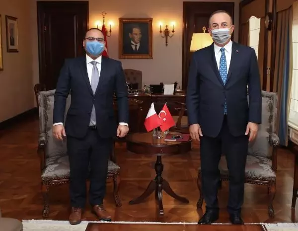 Dışişleri Bakanı Çavuşoğlu, Malta Maliye ve İstihdam Bakanı Clyde ??Caruana ile bir araya geldi Dışişleri Bakanı Çavuşoğlu, Malta Maliye ve İstihdam Bakanı Clyde ??Caruana ile bir araya geldi