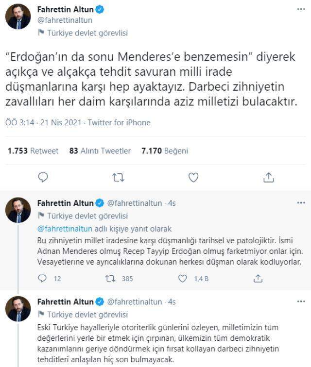 Bakan Soylu'dan CHP'li Altay'ın Cumhurbaşkanı Erdoğan için yaptığı benzetmeye sert tepki: Sizi 15 Temmuz'dan beter yaparız