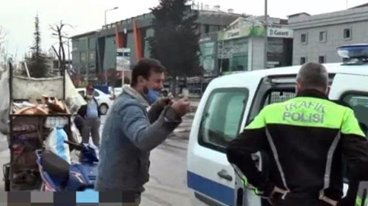 Emniyet'ten 'karton toplayıcısı' açıklaması: Sokak kısıtlamasından ceza kesilmedi