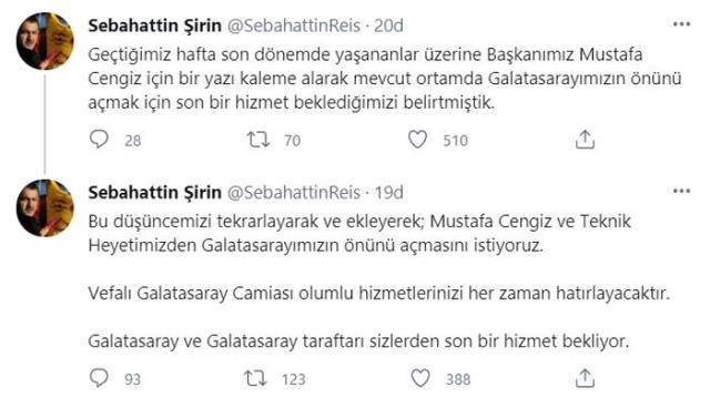 Galatasaray's influential fan group, ultrAslan's leader Sebahattin Şirin, calls for Fatih Terim to resign