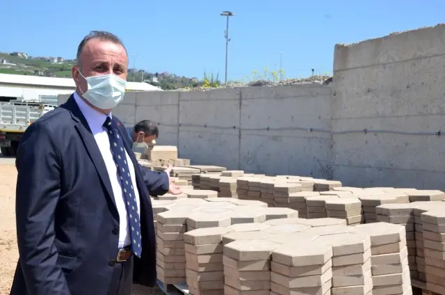Sinop'ta parke taşı üretim tesisi kuruldu Sinop'ta parke taşı üretim tesisi kuruldu