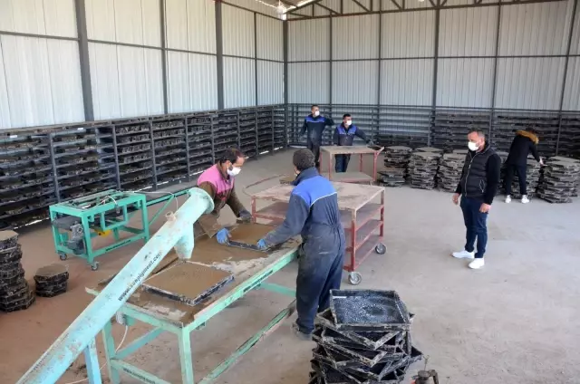 Sinop'ta parke taşı üretim tesisi kuruldu Sinop'ta parke taşı üretim tesisi kuruldu
