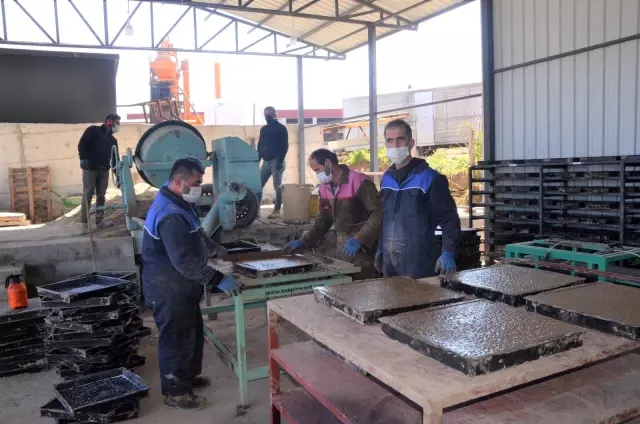 Sinop'ta parke taşı üretim tesisi kuruldu Sinop'ta parke taşı üretim tesisi kuruldu