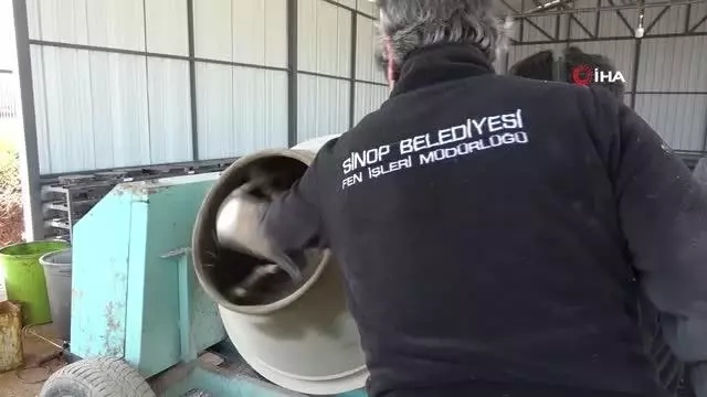 Sinop'ta parke taşı üretim tesisi kuruldu Sinop'ta parke taşı üretim tesisi kuruldu