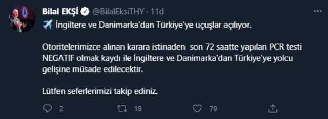 Son Dakika: İngiltere ve Danimarka'dan Türkiye'ye uçuşlar açılıyor Son Dakika: İngiltere ve Danimarka'dan Türkiye'ye uçuşlar açılıyor