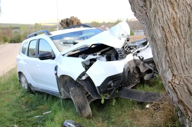 Otomobil ağaca çarptı: 2 yaralı Otomobil ağaca çarptı: 2 yaralı