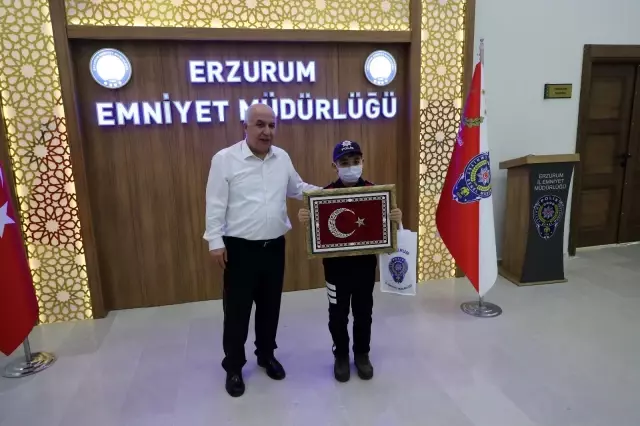 Özel eğitim gören çocuklardan Emniyet Müdürü Aslan'a ziyaret