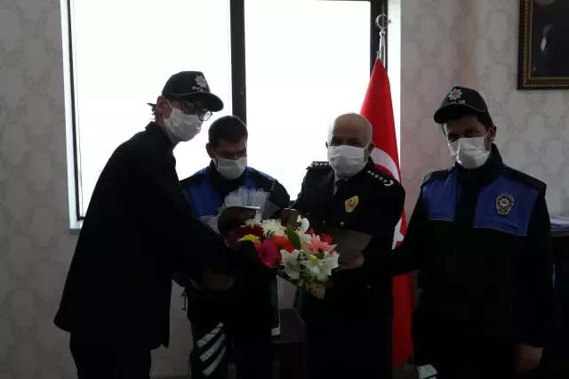 Özel eğitim gören çocuklardan Emniyet Müdürü Aslan'a ziyaret