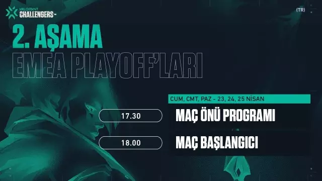 VCT Emea Challengers Playoff'larında eşleşmeler belirlendi VCT Emea Challengers Playoff'larında eşleşmeler belirlendi
