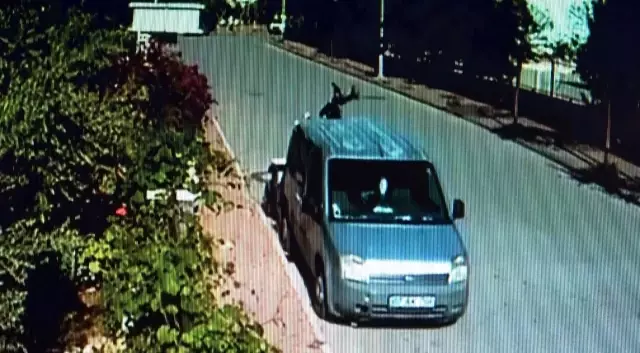 ATV sürücüsü park halindeki araca çarpıp camından içeri girdi ATV sürücüsü park halindeki araca çarpıp camından içeri girdi