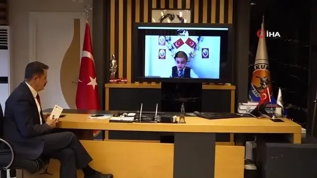 Başkan Deveci makamını Meşhur'a telekonferansla devretti