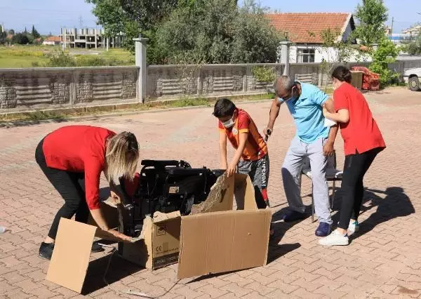 Çalınan akülü sandalyesinin yerine yenisi alındı Çalınan akülü sandalyesinin yerine yenisi alındı