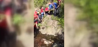 Kanyonda düşerek yaralanan kişi kurtarıldı