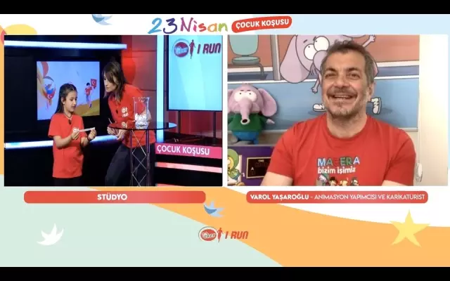 Minik adımlar 23 Nisan'ı evlerinde koşarak kutladı
