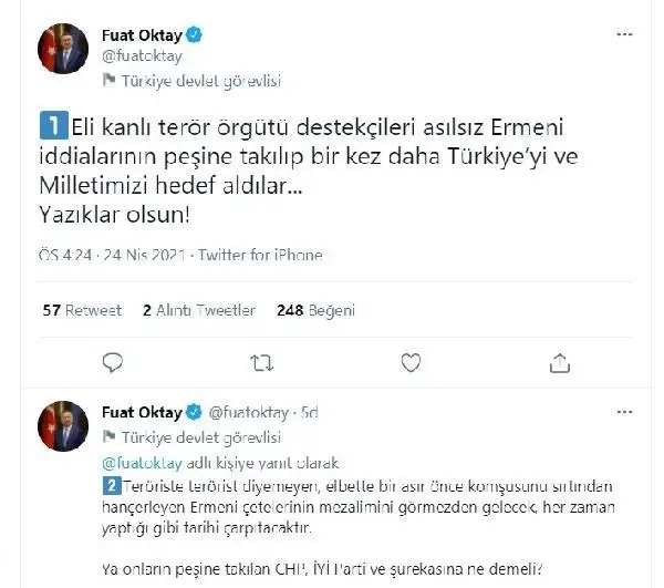 Son dakika haber: Cumhurbaşkanı Yardımcısı Oktay'dan HDP'ye tepki: Yazıklar olsun Son dakika haber: Cumhurbaşkanı Yardımcısı Oktay'dan HDP'ye tepki: Yazıklar olsun