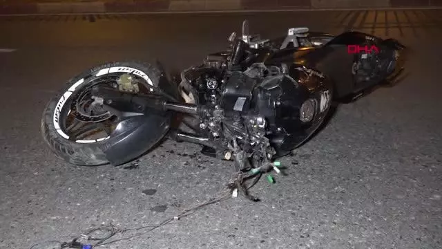 Vincin demir ayağına çarpan motosiklet sürücüsü öldü Vincin demir ayağına çarpan motosiklet sürücüsü öldü