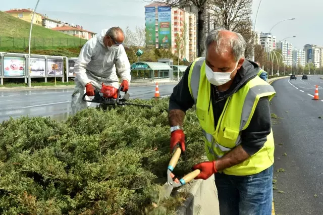 Başkentte peyzaj alanlarında bahar hazırlıkları devam ediyor
