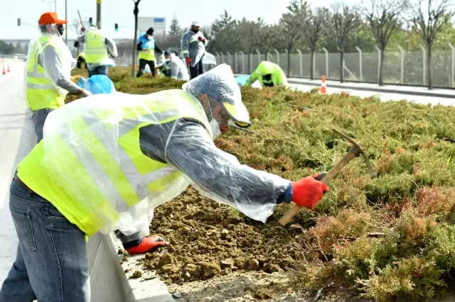 Başkentte peyzaj alanlarında bahar hazırlıkları devam ediyor
