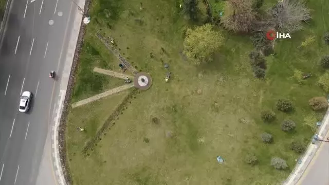 Başkentte peyzaj alanlarında bahar hazırlıkları devam ediyor