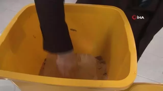 Konya'da okuldaki atıklardan sıvı gübre üretiyorlar