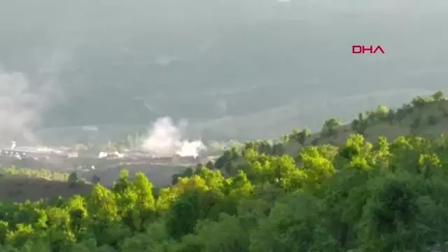 SINIRDA KONUŞLU OBÜSLER TERÖR HEDEFLERİNİ OBÜSLERLE ATEŞ ALTINA ALDI-2
