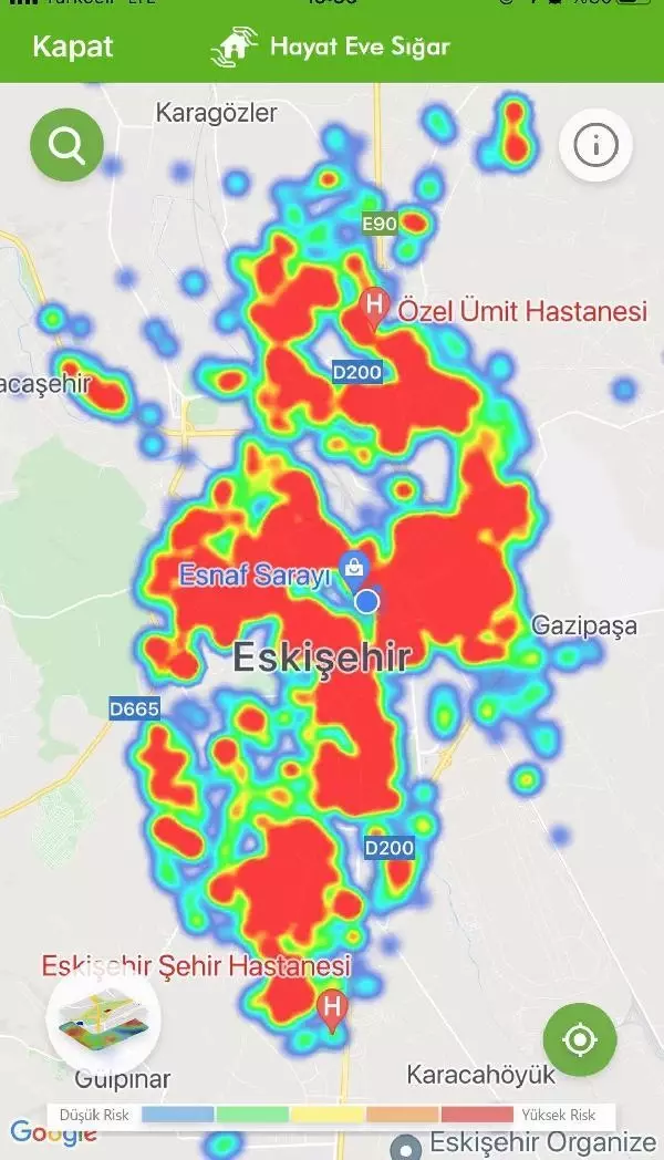 ESKİŞEHİR'DE KISITLAMASI SONRASI SOKAKLAR DOLDU ESKİŞEHİR'DE KISITLAMASI SONRASI SOKAKLAR DOLDU