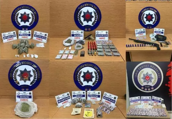 Son Dakika | İzmir'de, 1 hafta süren uyuşturucu operasyonunda 16 tutuklama