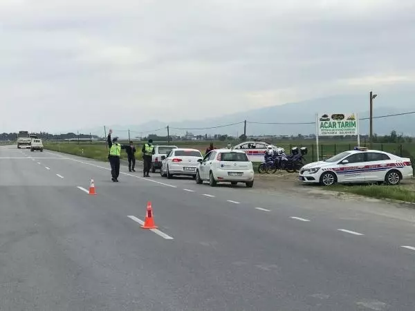 Manisa'da helikopterli trafik denetimi