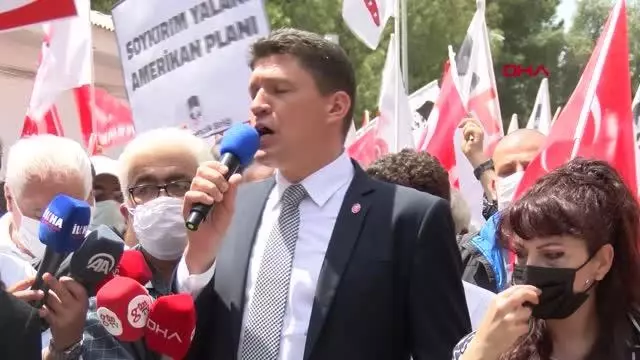 ADANA İNCİRLİK HAVA ÜSSÜ ÖNÜNDE BİDEN'A TEPKİ