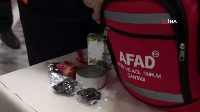 AFAD'ın afet çantası Aydın'da tanıtıldı