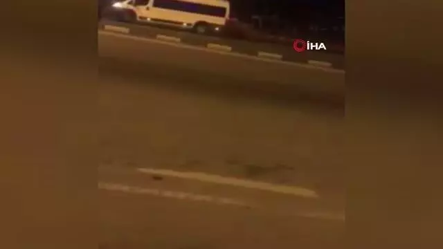 Alev alan tanker büyük panik yaşattı