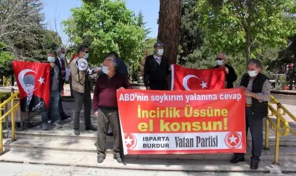 BURDUR'DA VATAN PARTİSİ'NDEN BİDEN'A TEPKİ BURDUR'DA VATAN PARTİSİ'NDEN BİDEN'A TEPKİ
