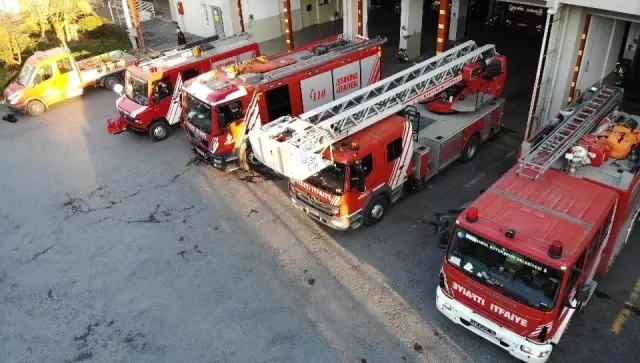 İftar saatinde itfaiye erlerinin zorlu mesaisi