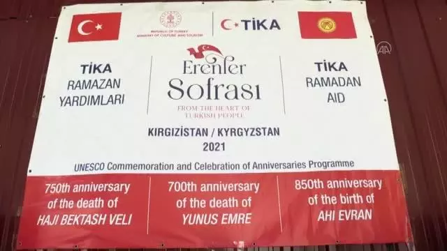TİKA'dan Kırgızistan'daki ihtiyaç sahibi ailelere gıda yardımı