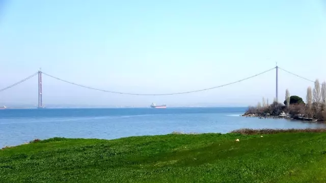1915 Çanakkale Köprüsü'nde ana halat kablolarının montajı tamamlanmak üzere
