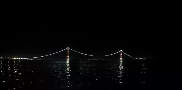 1915 Çanakkale Köprüsü'nde ana halat kablolarının montajı tamamlanmak üzere