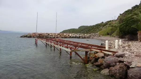 ÇANAKKALE 'AFET BÖLGESİ' ASSOS ANTİK LİMAN YOLUNDA, KAYA ISLAHI BAŞLADI
