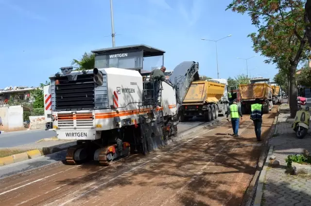 Aydın BŞB ekipleri Didim'de üst yapı çalışması başlattı Aydın BŞB ekipleri Didim'de üst yapı çalışması başlattı